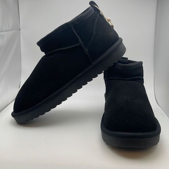 CUSHIONAIRE Women's COZY pull on boot +Memory Foam SIZE 9 BLACK - Picture 7 of 7